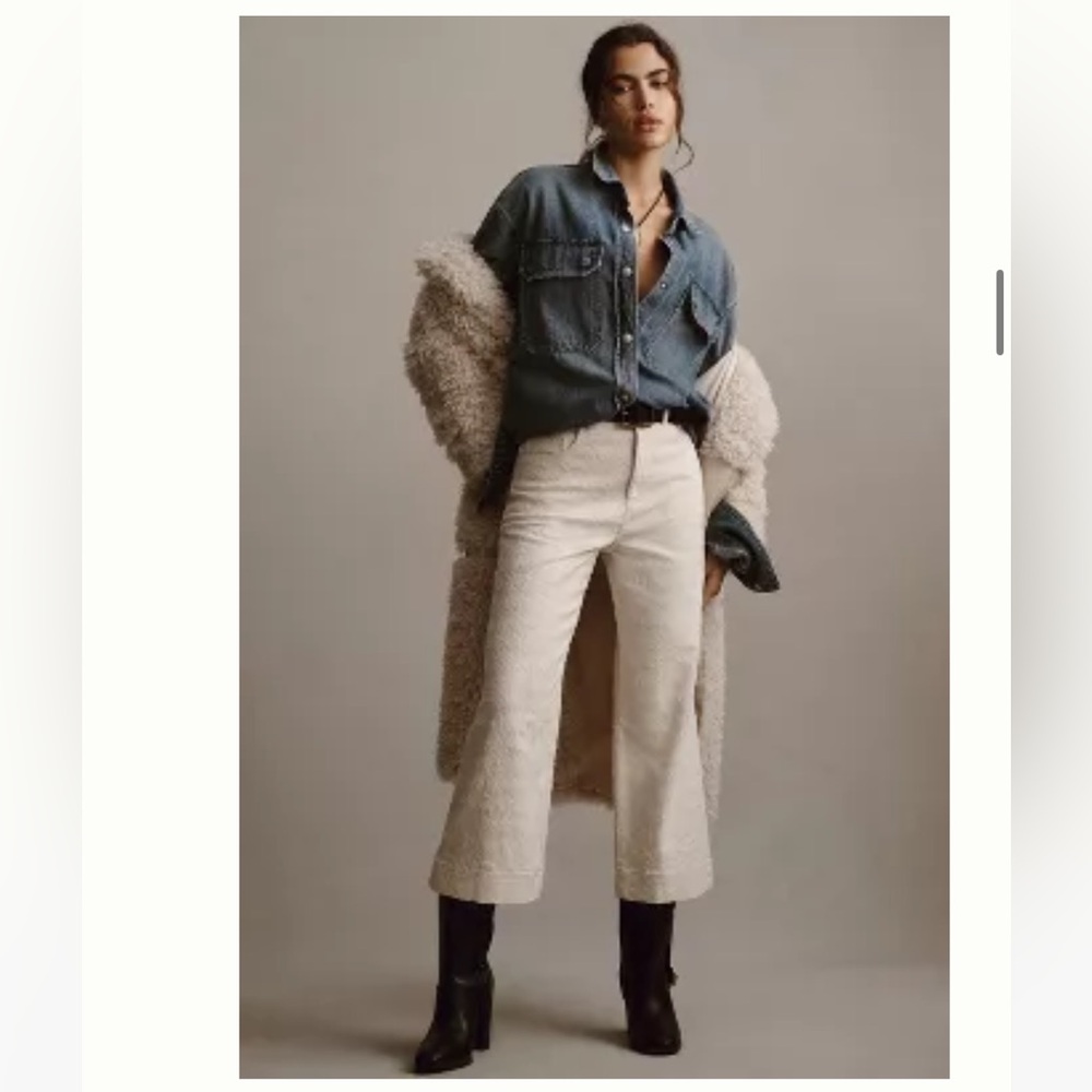 Pilcro Anthropologie the Skipper wide leg pants size 30